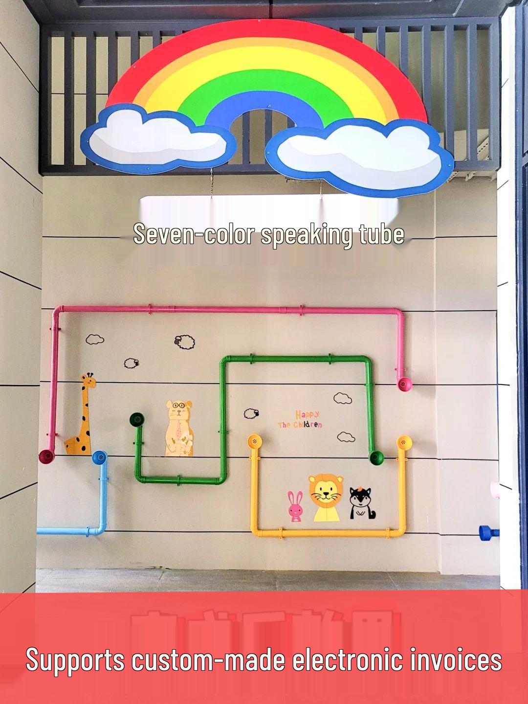 Outdoor Sensory Speaking Tube & Water Play Equipment for Kindergarten Inner Diameter 50mm Straight