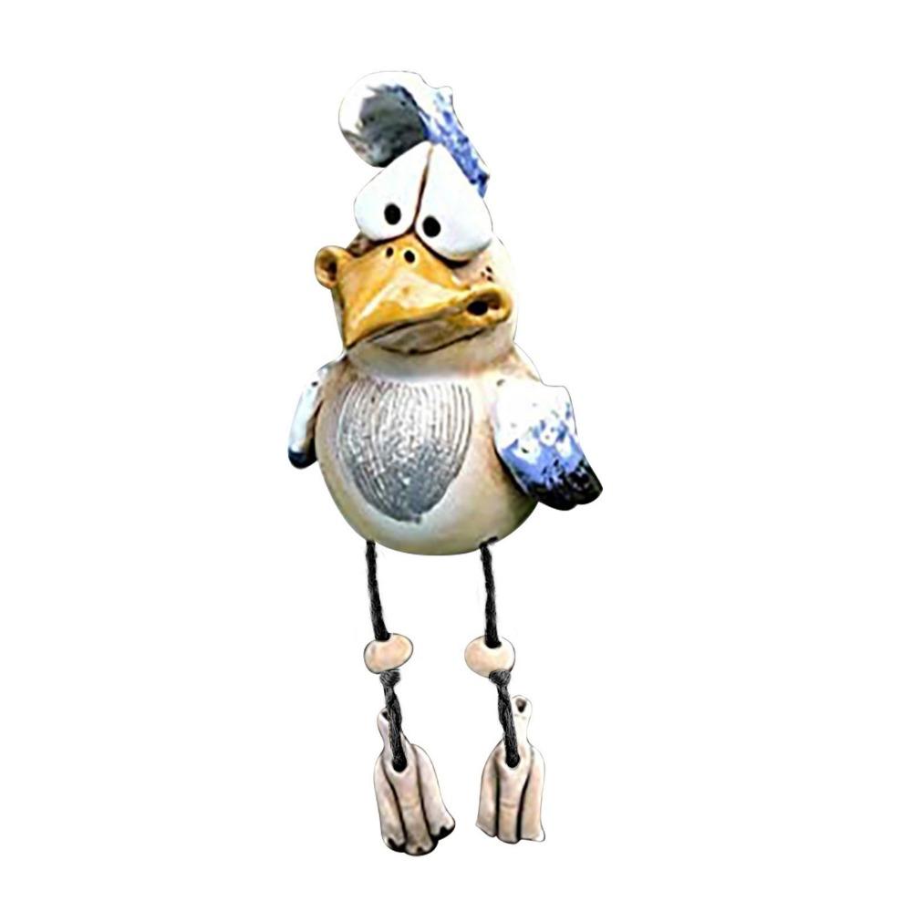 

Resin Art Chicken Ornaments Cartoon Chicken Sculptures Creative Rooster Statue Garden синий