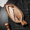 1PCS Serving Wooden Tray Restaurant Western Food Plate Japanese Creative Breakfast Wooden Plate Sushi Dessert Fruit