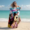 Personalized customized proof beach towel with Masha and the Bear pattern - soft, absorbent,quick-drying,perfect swimming,camping&bathing