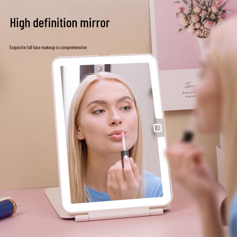 Oenyled Portable Folding LED Makeup Mirror