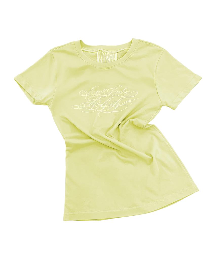 FANCY CLUB Back Cross Tee (Lemon) F26Qb073