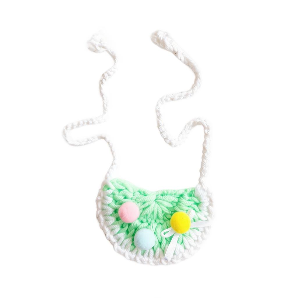 Crochet Collar Scarf for Small Adjustable Necklace for