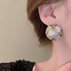 Best Gifts Round Stone Gold Stud Earrings for Women