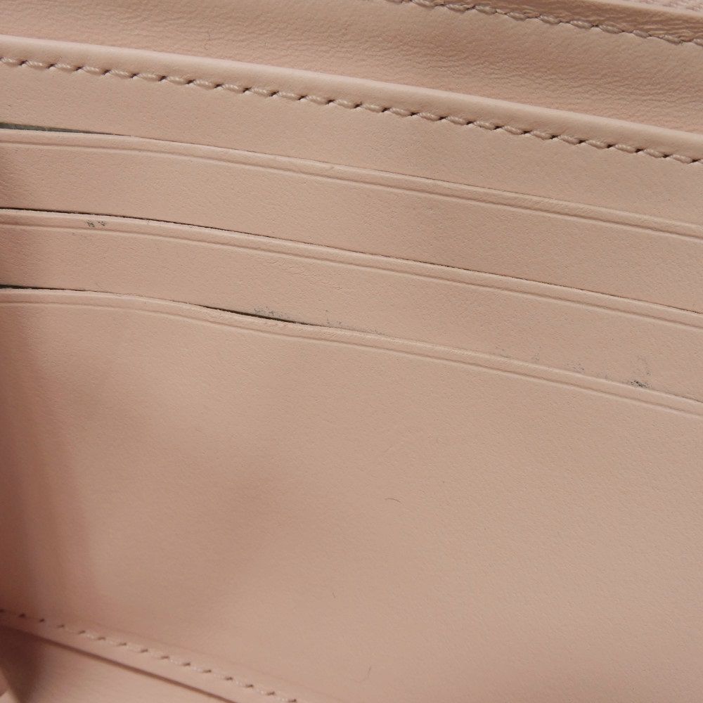 Used Zippy Wallet M82755 7940 (12564) - Current Model - Perforated Pink RFID Monogram Mahina Rose Jasmine Women's from