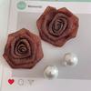 12 Stück/Set Handgefertigte Perlenschnalle Gelee-Schuhe Dopamin-Kristallschuhe Zubehör DIY Dekorative Schuhblume Hausschuh-Schnallen