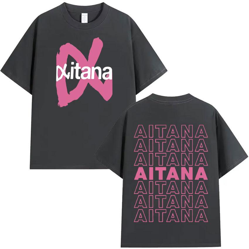 Summer Hot Sale Trendy 2025 Singer Aitana Ocana Tour Hippie T Shirts Cotton Tshirt Mens Y2K Casual Short Sleeves Tops Streetwear
