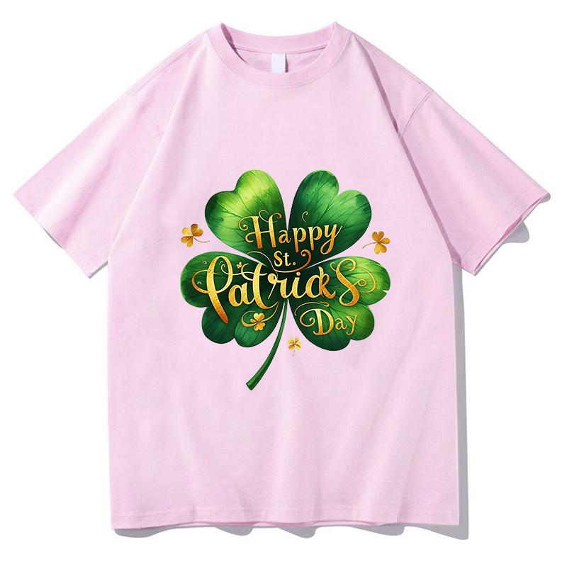 St Patricks Day Graphic Print Tshirts Unisex Women Summer Cotton Clothing Casual Fashion Round Neck Short Sleeved Tee Streetwear