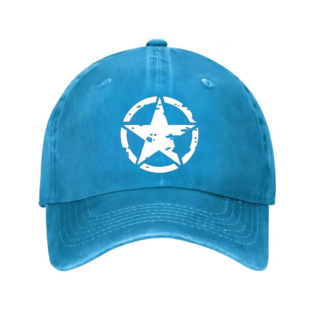 Star  Baseball Cap Cotton Adjustable Casual Sun Hat Unisex