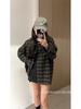 Women's Retro Hong Kong Plaid Shirt Jacket – Autumn Lightweight, Loose-Fit Outerwear