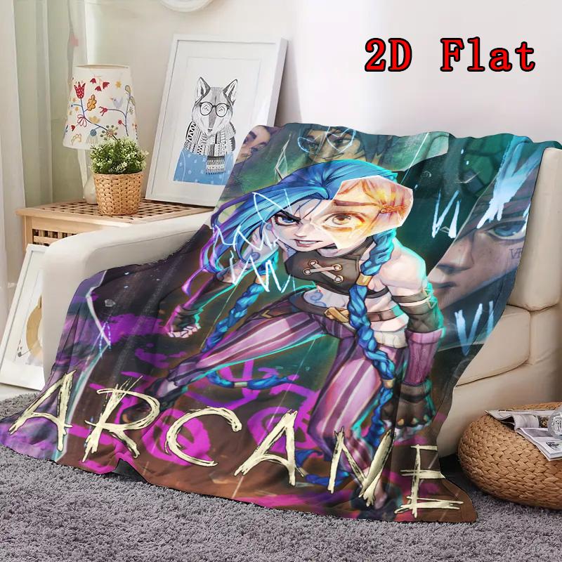 Jax theme 2D Flat Pattern Flannel Blanket High quality All Seasons Warmth and Comfort Perfect for Christmas Gifts.PMT0914373