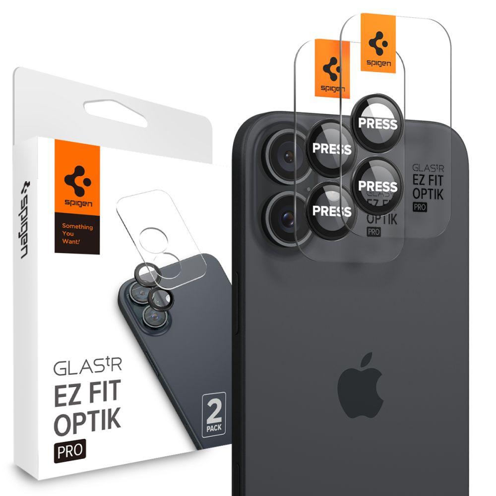 Spigen Glass tR EZ Fit Optik Pro Camera Protector for iPhone 16 Plus