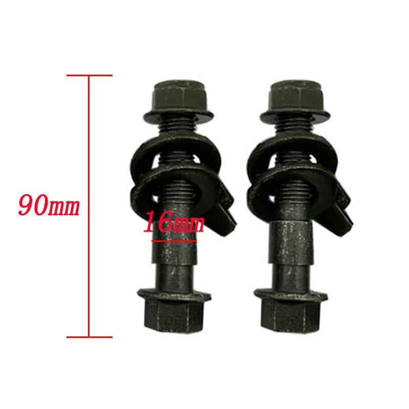 2x 10.9 Car Four Wheel Alignment Eccentric Screw 12mm 13mm 14mm 15 16 17mm Camber Angle Adjustment Bolt Car Tire Balance Weight