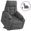 VidaXL Electric Recliner Dark Grey Fabric 3303053
