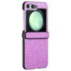 For Samsung Galaxy Z Flip7 FE 5G/Z Flip6 5G Easy Folding Wholesale Phone Case PC+PU Leather Phone Shell