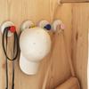 4 PCS ABS Wall Hanger Punch-free Door Hooks Strong Suction Cup Hook  Toilet