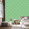 Wallpaper Geometric rhombuses green, green background 50x1000