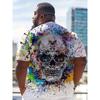 New Men's Fashion 3D Printed Summer Skull T-shirt Casual and Comfortable Street T-shirt Cool Design T-shirt as a Gift PLUS SIZE