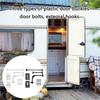 Entry Door Catches Exterior Door Hold Hook Keeper Entrance Latches with Screws RVs T-Style Door Holder Catches