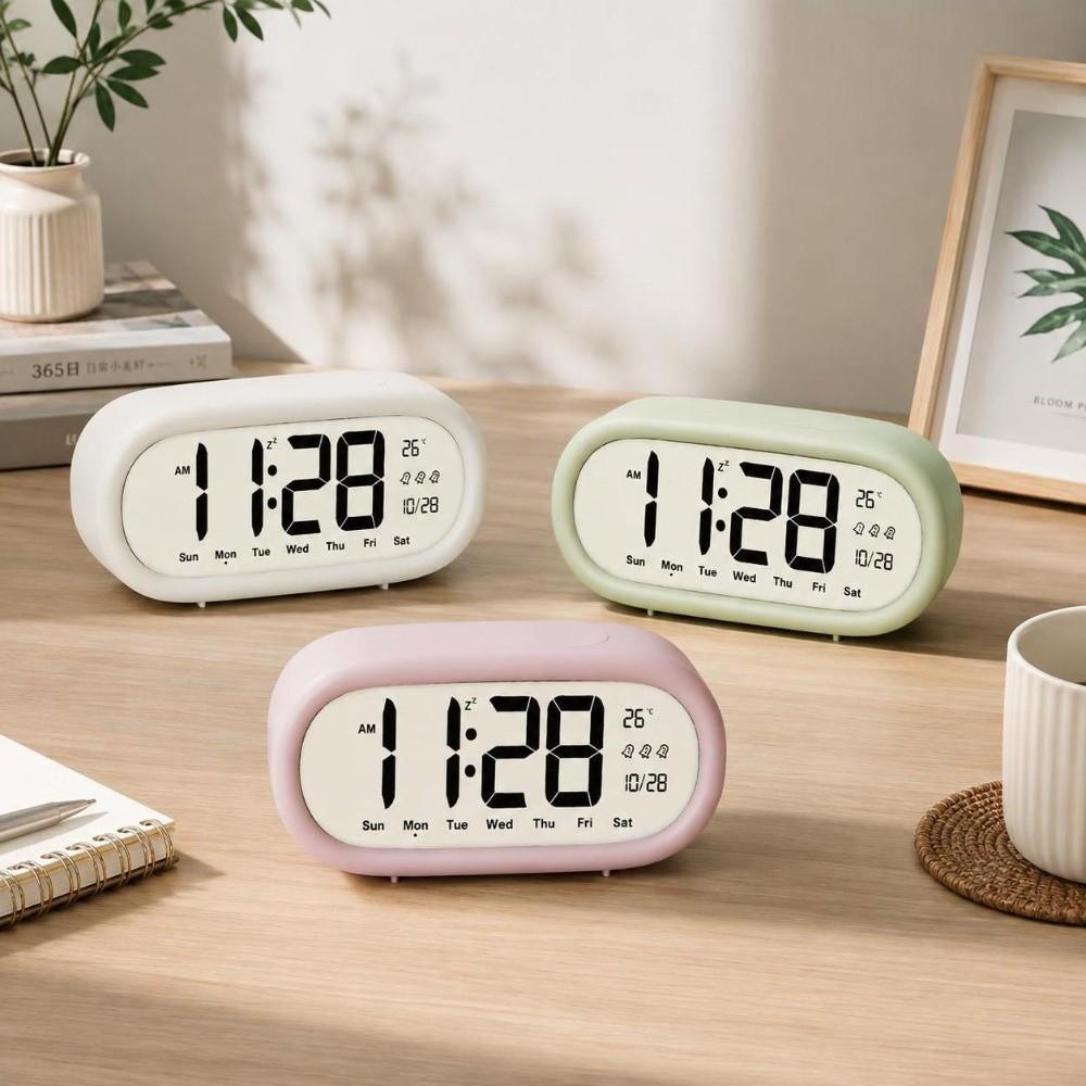 1PC Large Screen Desktop Clock Digital Display Smart Electronic Clock Home Decor