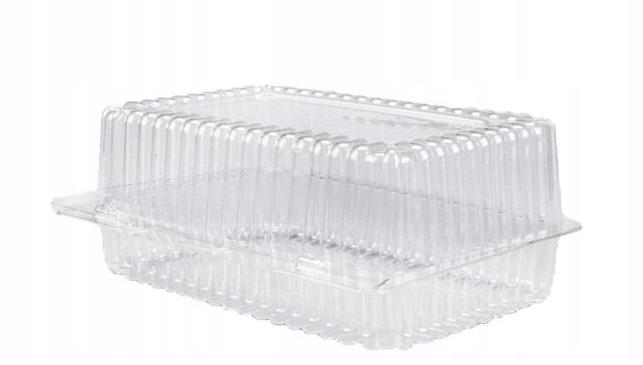 Disposable transparent cake container 900 ml