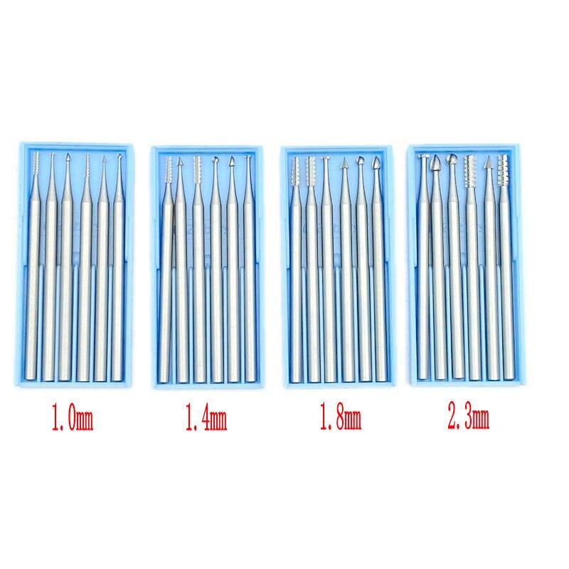 6pcs/box Dental Tungsten Carbide Burs Tungsten Steel Engraving Knife Wood Milling Cutter For Carvings / Olive Kernel