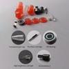 10PCS Rotating Ballpoint Pen With LED Light For Stress Relieving And Night Writing Perfect For Students And Workers