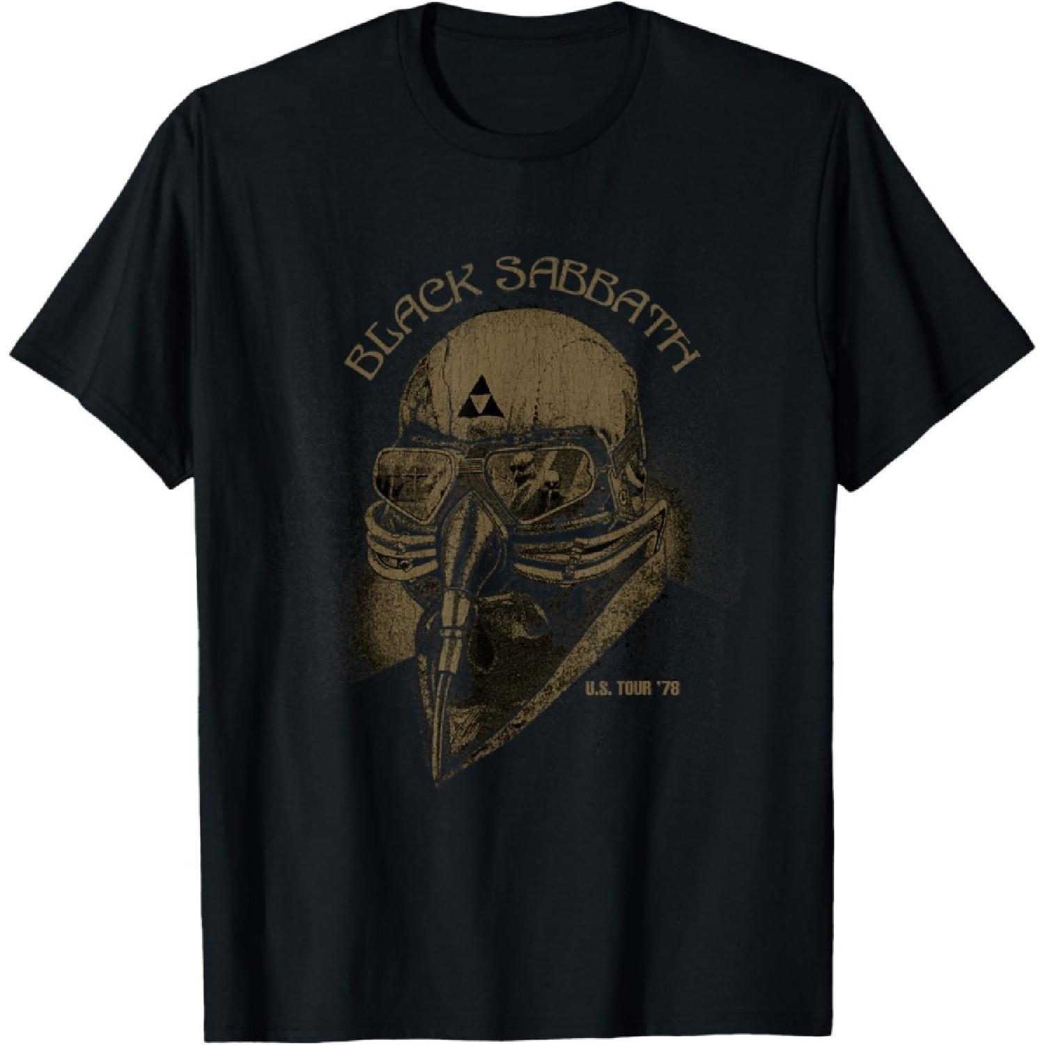 Black Sabbath US Tour 78 Маска Футболка Футболка S чёрный