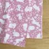 Daiko Sangyo Tenugui Hand Japanese Made in Komon Set of 3 Towels, Pattern, Japan, Women's Pattern, Pink, A,