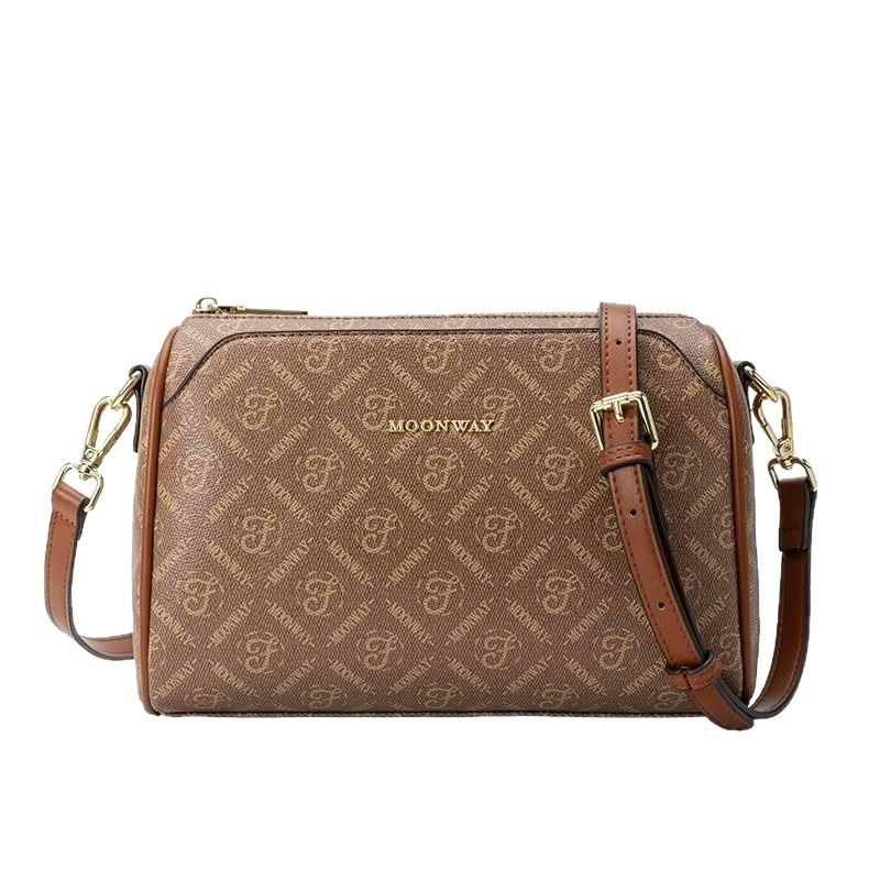 Nova bolsa de couro feminina bolsa quadrada pequena bolsa de ombro para o dia a dia feminina bolsa mensageiro com corrente versátil