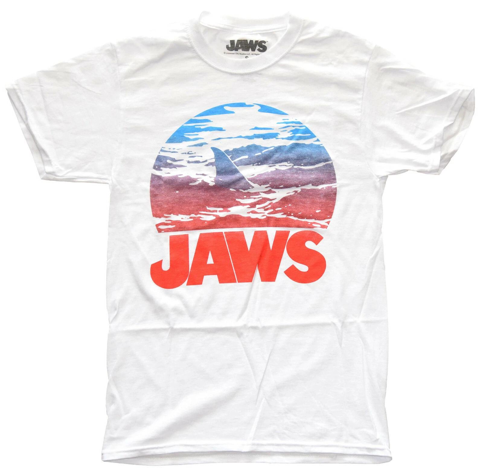 Jaws White Men s T-Shirt New XXL