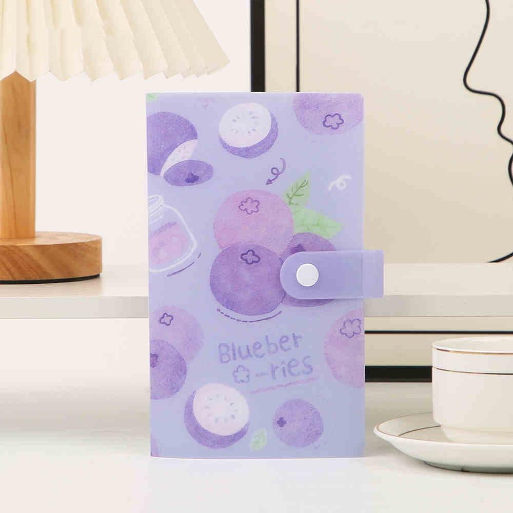 

Альбом на 120/240 слотов для 3-дюймовых карточек, ПВХ-пакет для карточек, Модный держатель для открыток 120 Slots синий