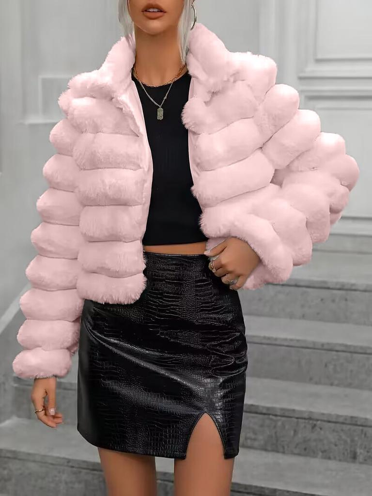 Autumn and Winter Imitation Fur Jacket Short Female Versatile Ins Celebrity Ins