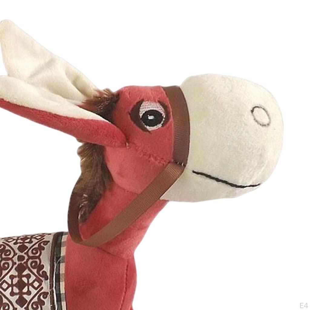Doll Toy Little Donkey Stuffed Animal for Farmhouse Child