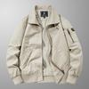 New Men's Flying Jacket Spring and Autumn Loose Plus Size Tooling Cotton Thin Casual Outdoor Young Coat.