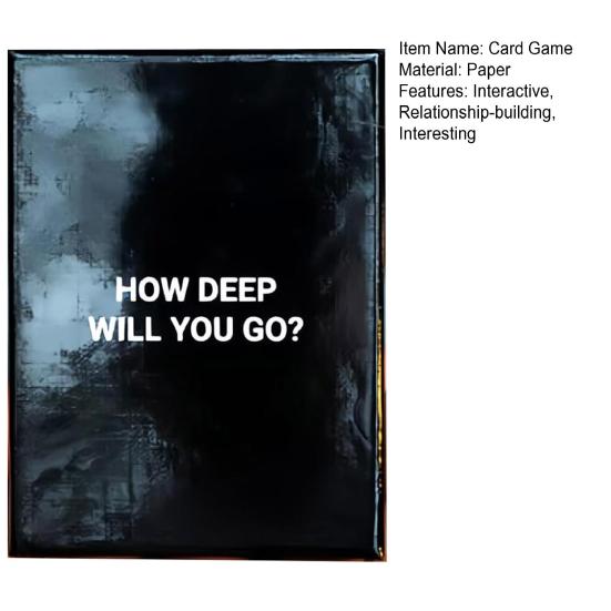 How Deep Will You Go? Card Game Questions To Deepen Connection with 99 Meaningful Conversation Cards for Couples
