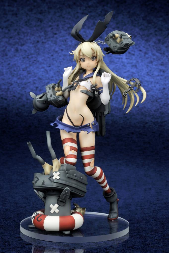 Kantai Collection Shimakaze Medium Damage Scale PVC Painted Complete Figure -KanColle- Ver. 1/8
