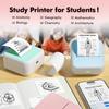Mini Pocket Printer Portable Thermal Instant Photo Printing Label Maker Machine BT Wireless Connect Compatible with Android  iOS APP Support Receipt