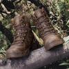 Stivali da Esterno Uomo Stivali Caffè Stivali Neri Impermeabili Antiscivolo Scarponi da Trekking Resistenti all'Usura Trekking nella Giungla Taglia Grande 39-47