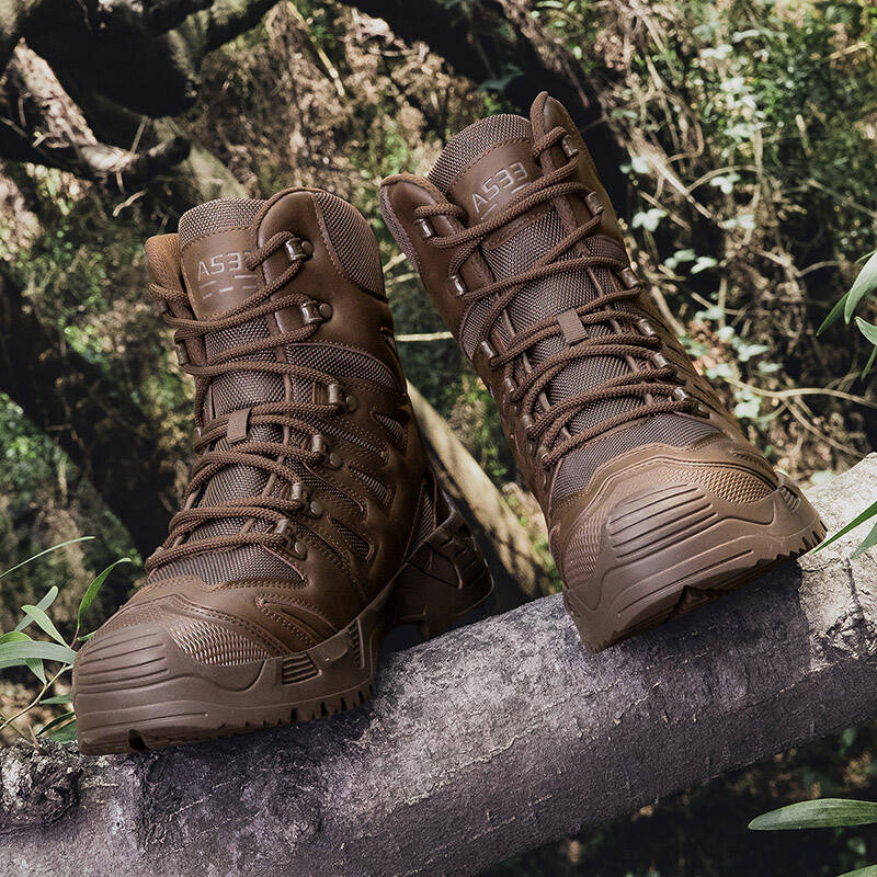 Stivali da Esterno Uomo Stivali Caffè Stivali Neri Impermeabili Antiscivolo Scarponi da Trekking Resistenti all'Usura Trekking nella Giungla Taglia Grande 39-47
