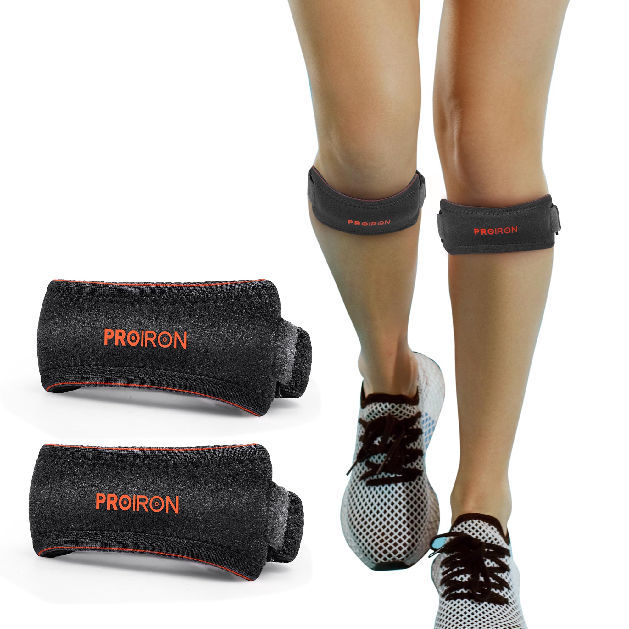 

PROIRON Patella Strap (2-Pack) Knee Support for Jumping Rope, Running, Squatting, and Everyday Use