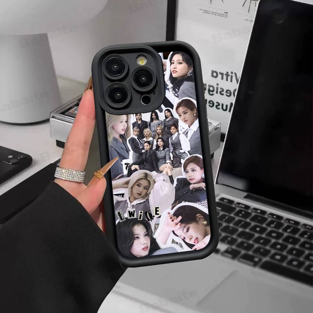 Kpop T-TwiceS Phone Case For Iphone 17 16 Pro Max 15 14 13 12 11 Plus Cover Soft TPU