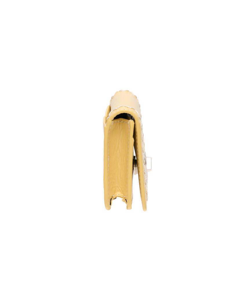 Lemasque Cookie Lock Compact Business Card Holder Yellow