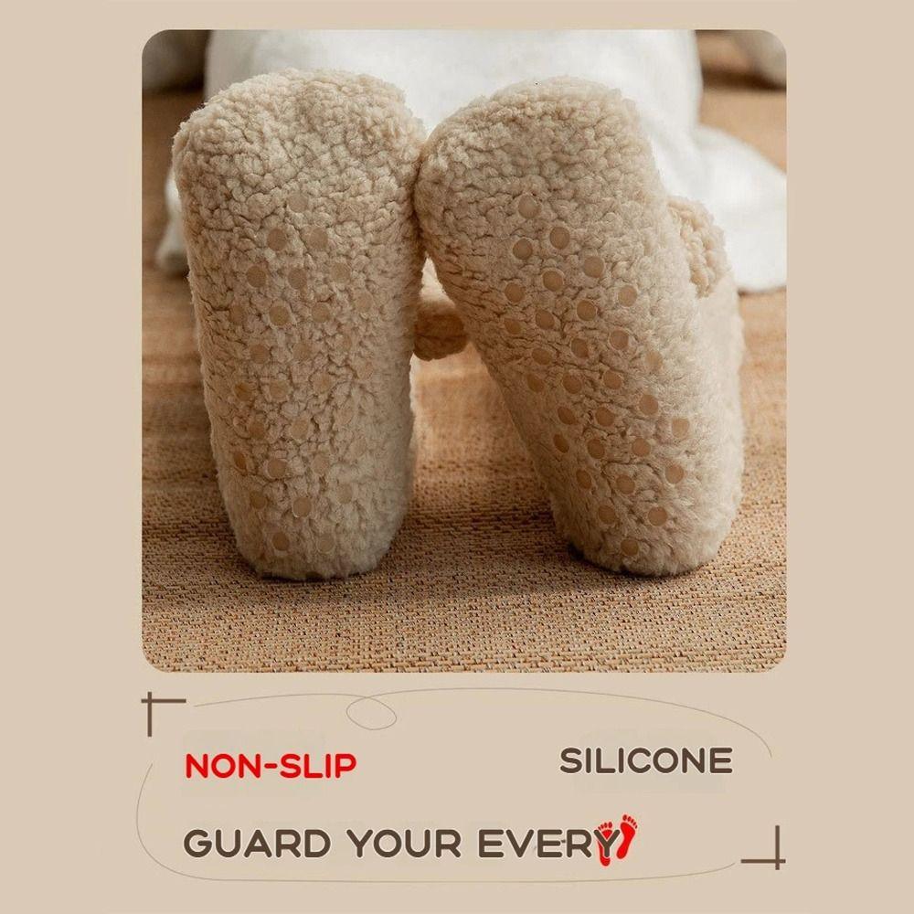 Coral Fleece Snow Socks Soft Leg Covers Warm Sleeping Socks  Christmas Gift