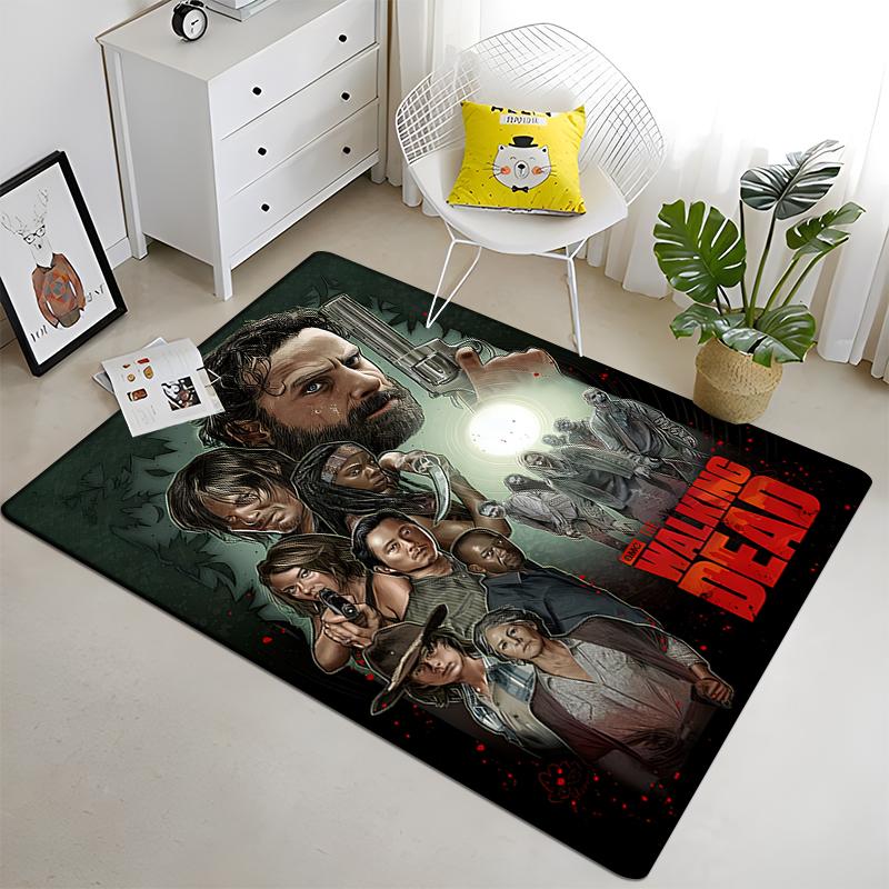 The Walking Dead Fans Collect Carpets Sofa Table Rug Anti Slip Floor Mat Halloween Decoration Floor MatLiving Room Home Decor