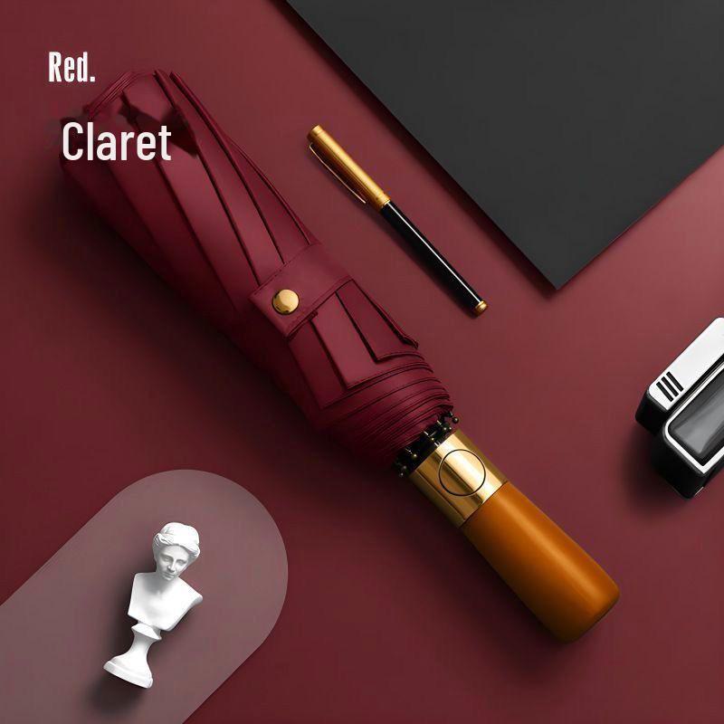 Parapluie pliant automatique pour femme avec protection UV et logo