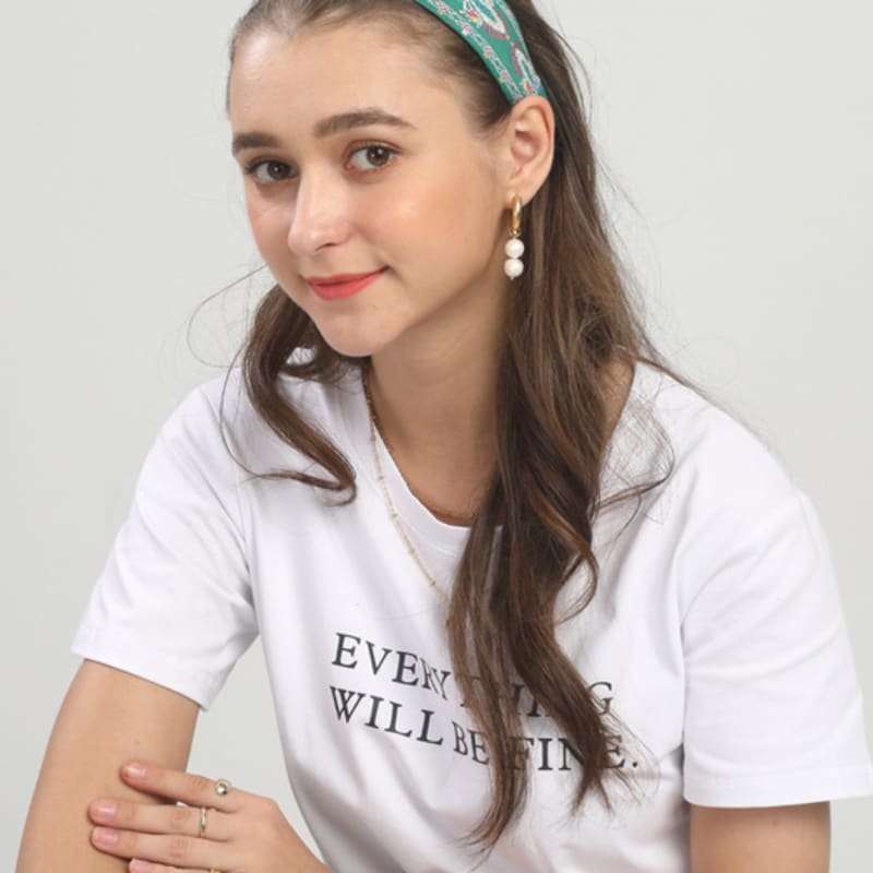 LALA Imported Lace Ethnic Hairband - GREEN