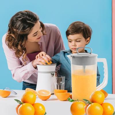 45293 ks Míchací džbán na nápoje 2000 ml Uzavíratelná láhev na vodu s víkem Průsvitný Nastavitelný míchací píst