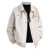 Mens American High Street Turn Down Collar Loose Casual Pilot Jacket