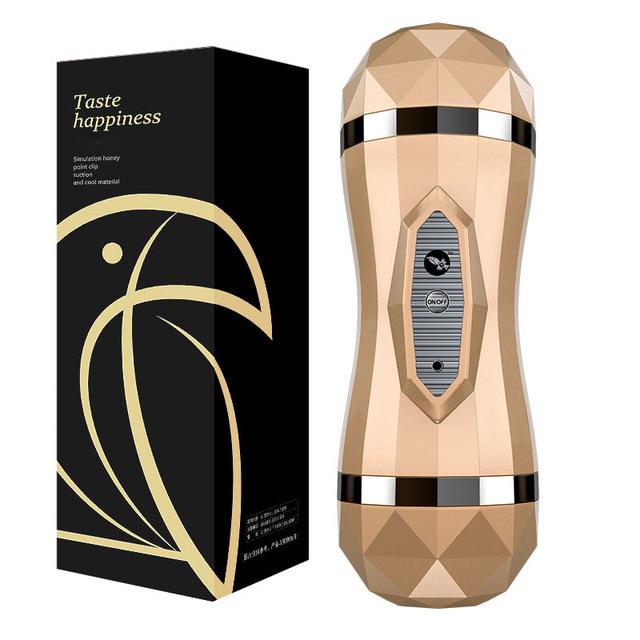 Male Masturbator Vibrator Real Vagina for Men Silicone Toy,Deep Throat Pussy Mouth Double Sex Toys